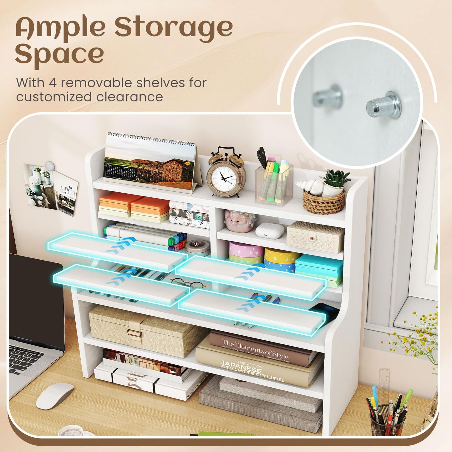 Tangkula Double 6-Tier Desktop File Organizer
