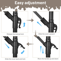 Tangkula 10 FT Patio Offset Umbrella with 8 Ribs, Outdoor Cantilever Umbrella with Cross Base and Crank
