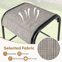 Tangkula 3 Piece Patio Dining Set for Lawn Yard Poolside Garden