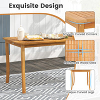 Ensemble table et chaises rembourrées d'extérieur Tangkula avec trou pour parasol de 5 cm