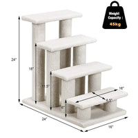 Tangkula Pet Stairs for Cats and Dogs for High Beds