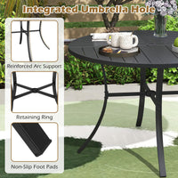 Tangkula 5 Pieces Patio Dining Set for 4 for Garden and Deck