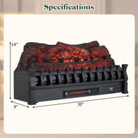 Tangkula 30" WiFi Fireplace Insert Pinewood Set