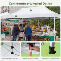 Tangkula 10 x 20Ft Pop-Up Canopy Tent, UPF 50+ Easy Setup Instant Canopy Tent with Wheeled Carrying Bag