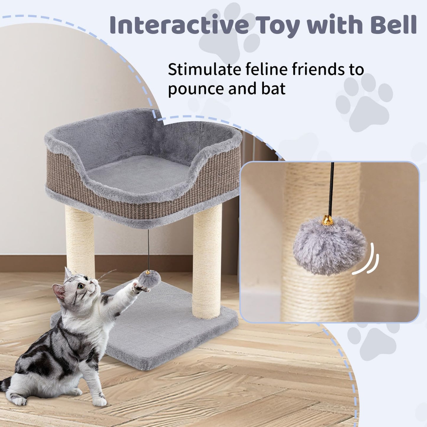 Tangkula Small Cat Tree for Indoor Cats for Play Rest
