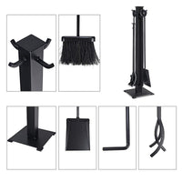 Tangkula Lot de 5 outils de cheminée