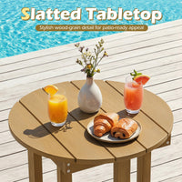 Tangkula Outdoor Side Table HIPS Adirondack Side Table(1/2)
