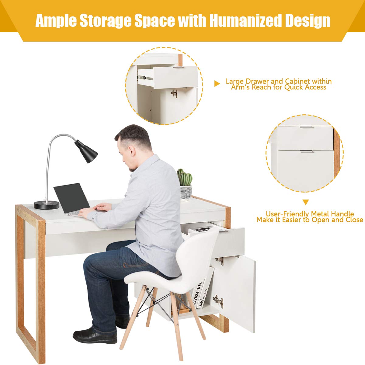 White Computer Desk