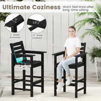 Tangkula Patio Adirondack Bar Chairs Set of 2/4