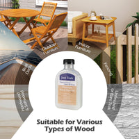 Tangkula Wood Wax Oil Set Teak Oil Cleaner and Brightener for Outdoor & Indoor Furniture