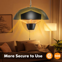 Tangkula 1500W Hanging Patio Heater