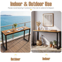 Tangkula Outdoor Console Table for Small Space