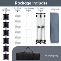 Tangkula 10x20 Ft Pop Up Canopy