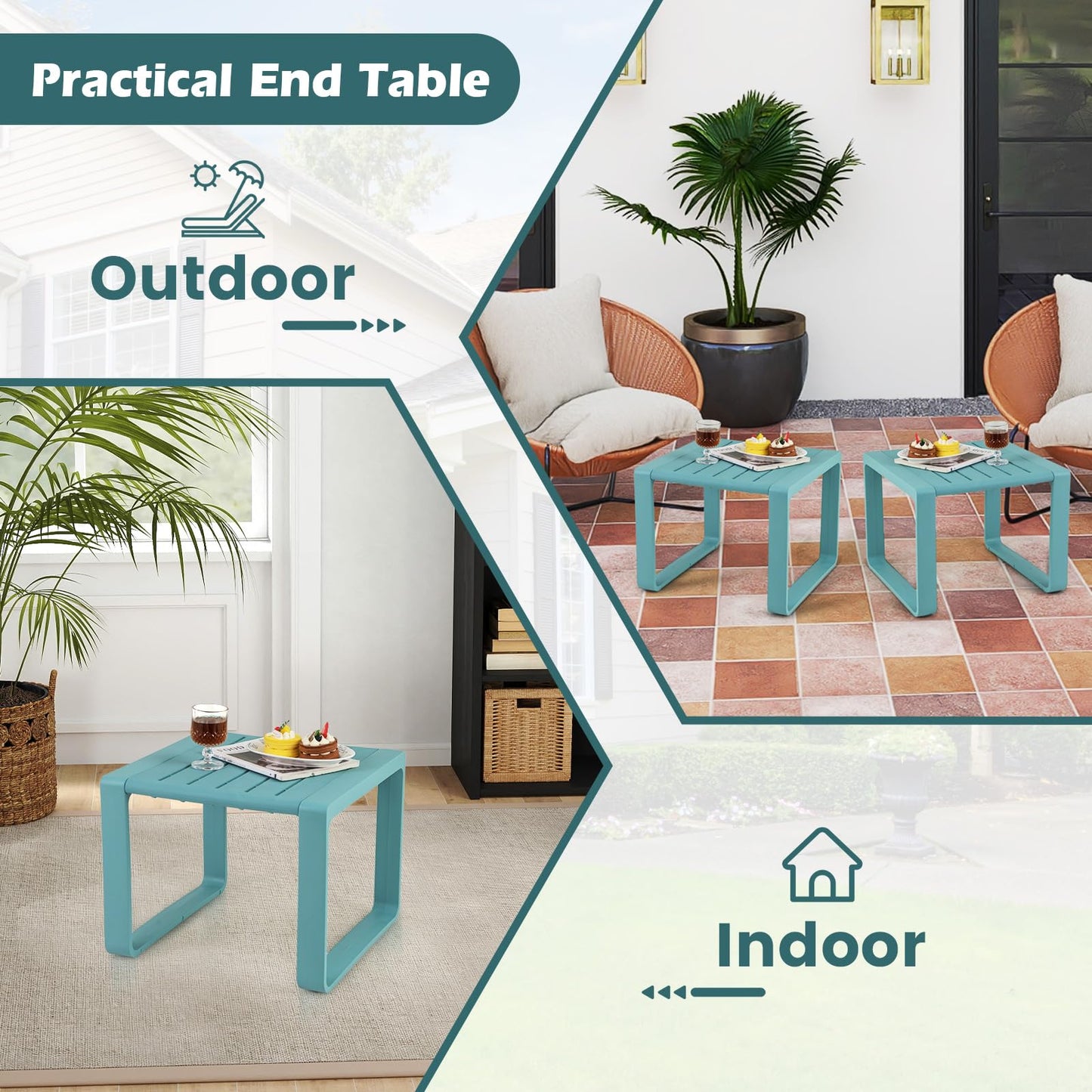 Tangkula 3 Piece Patio Furniture Set