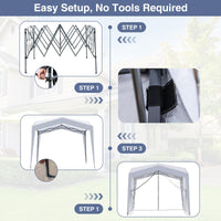 Tangkula 10x10Ft Pop up Canopy with Sidewalls