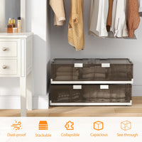 Tangkula 26.5Gal Under Bed Storage Containers for Clothes