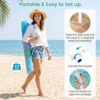 Tangkula 6FT Tiki Patio Umbrella with Carrying Bag