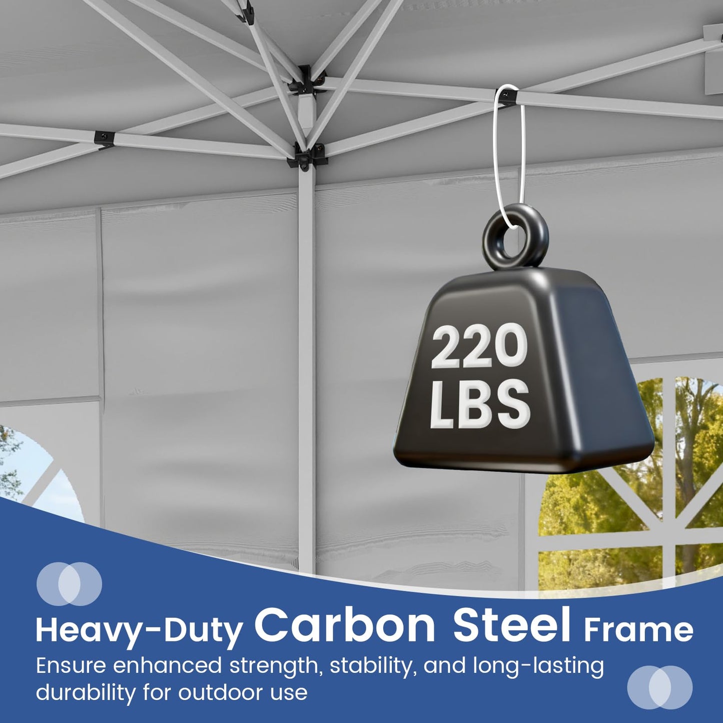 Tangkula 10x20 FT Pop Up Canopy with Center Lock