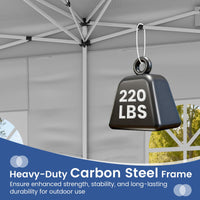 Tangkula 10x20 FT Pop Up Canopy with Center Lock