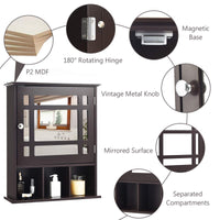 Tangkula Mirrored Medicine Cabinet