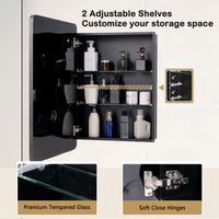 Tangkula Bathroom Medicine Cabinet with Mirror