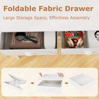 Tangkula Computer Desk with 2 Storage Drawers & 4 Hooks