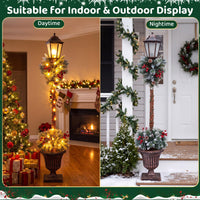 Tangkula 11" x 11" x 64" Lighted Christmas Lamppost