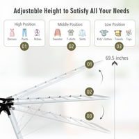 2-Level Clothes Drying Rack - Tangkula