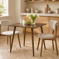Tangkula 27" Small Dining Table Wooden Square Table for 2-4