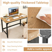 Mobile Computer Desk, Simple Style Rolling Home Office Desk Study Table Writing Desk