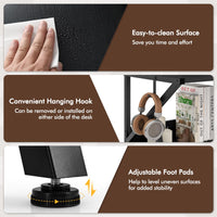 Tangkula 2 Tier Computer Desk w/Monitor Stand