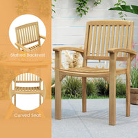 Tangkula Outdoor Patio Wppd Dining Chair（1/2/4）