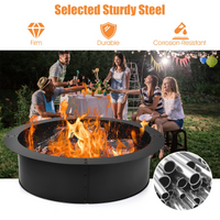 Tangkula Fire Pit Ring, 36-Inch Outer
