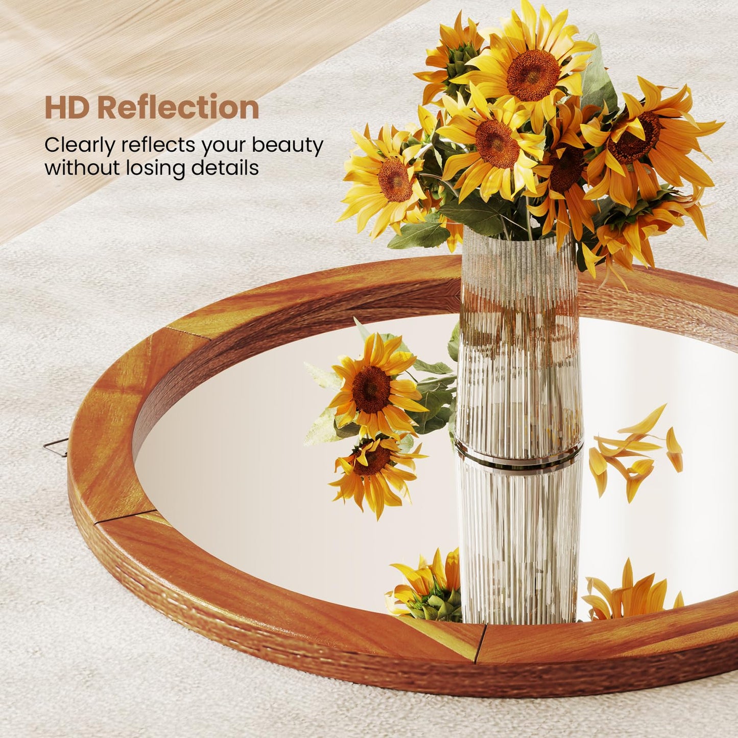 Tangkula Arched Wall Mirror