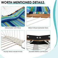 Tangkula 10.5FT Double Hammock