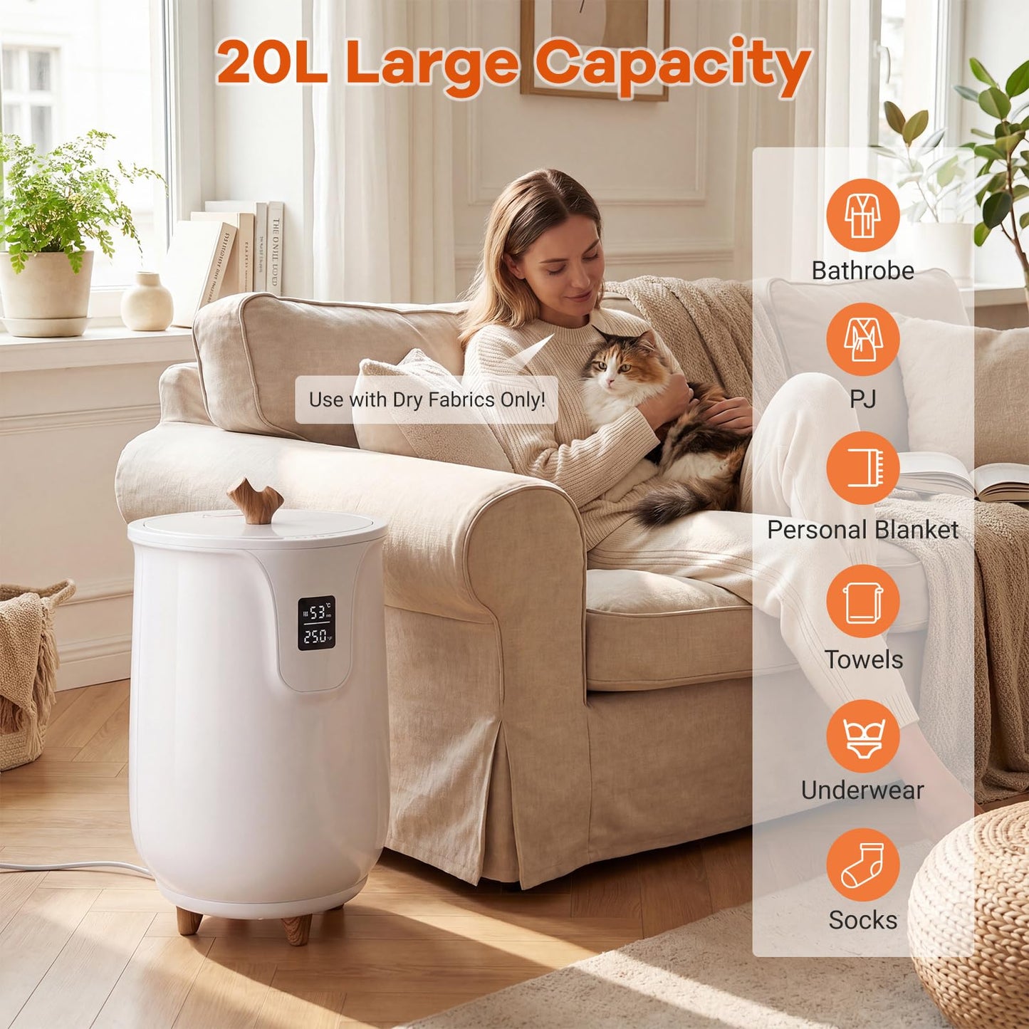 Tangkula Towel Warmer for Bathroom 20L Hot Towel Bucket