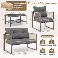 Tangkula 4/8 Pieces Patio Furniture Set