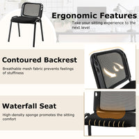 Tangkula Set of 5/10/15 Conference Chairs with Upholstered Seat