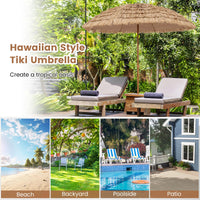 Tangkula 8Ft Tiki Patio Umbrella for Garden