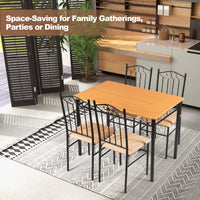 5 Piece Dining Table Set - Tangkula