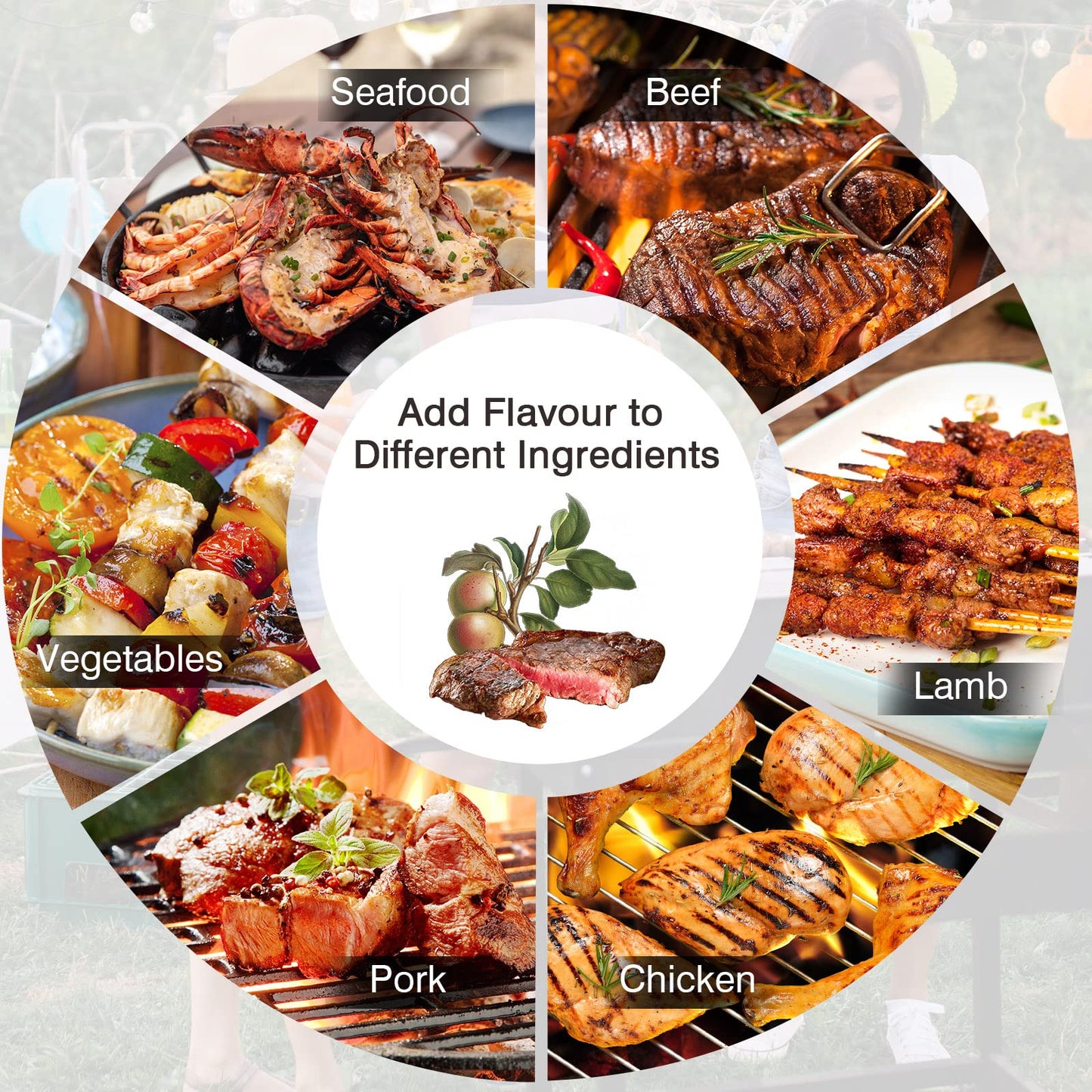 Tangkula 20 lb Granulés de fumage pommier 100% naturels