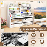 Tangkula Double 6-Tier Desktop File Organizer