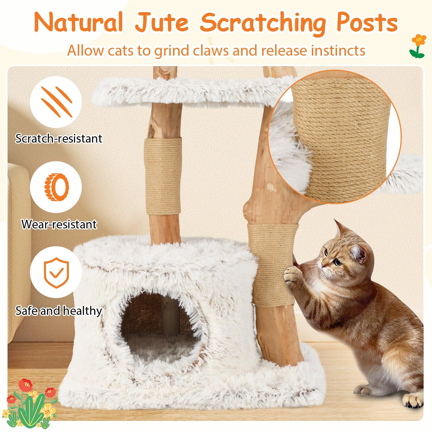 Tangkula 53 Inch Modern Cat Tree
