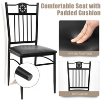 Tangkula 5 Pieces Dining Table and Chairs Set