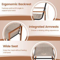 Tangkula Outdoor Dining Chairs Set of 2/4