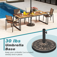 Tangkula 30 lbs Heavy Duty Umbrella Base