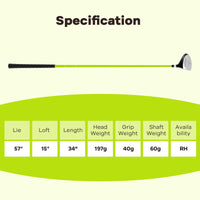Tangkula 165CC Junior #3 Fairway Wood for Kids