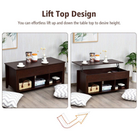 Lift Top Coffee Table - Tangkula
