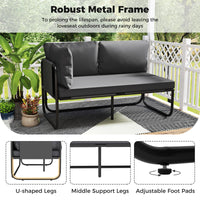 Tangkula  Outdoor Double Chair Furniture for Garden
