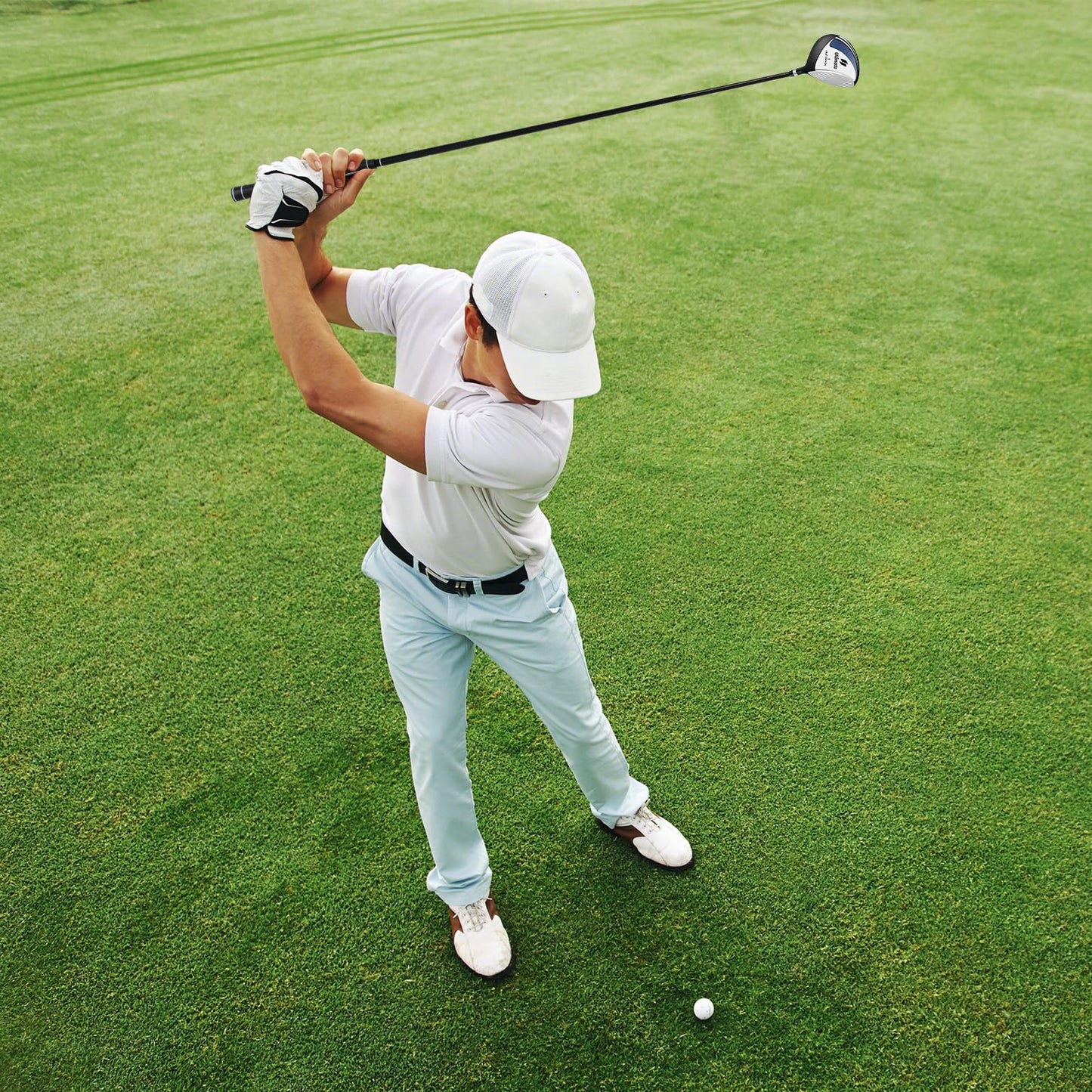 Tangkula Driver de golf pour hommes débutants, club de golf driver 460CC droitier, driver de golf en alliage d'aluminium 10,5° avec manche en graphite et couvre-tête